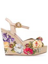Dolce&Gabbana floral print wedges